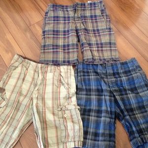 GAP and Ecko Men's plaid shorts