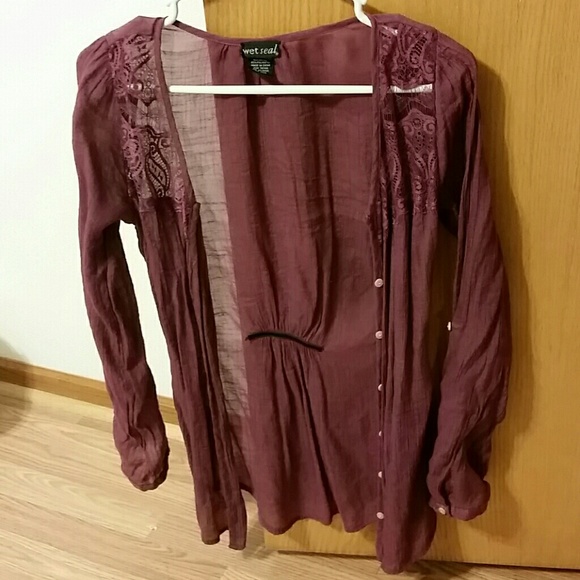 Thin Purple Cardigan
