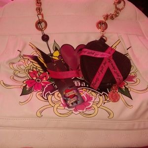 Brand new white ed hardy purse