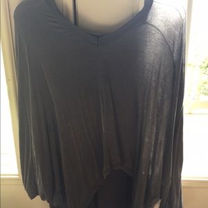 Brandy Melville Grey flowy top