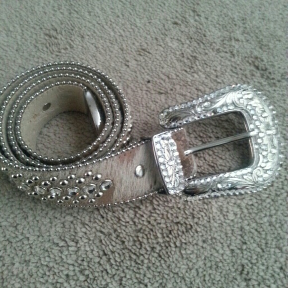 Authentic b.b. Simon cowhide belt