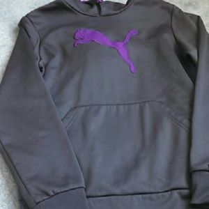 Gray and purple puma sweatshirt