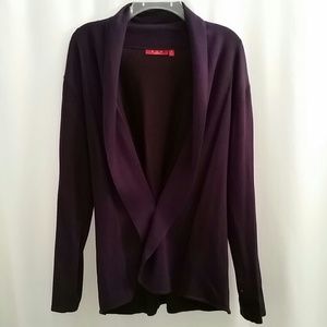 Purple open front cardigan, very soft.