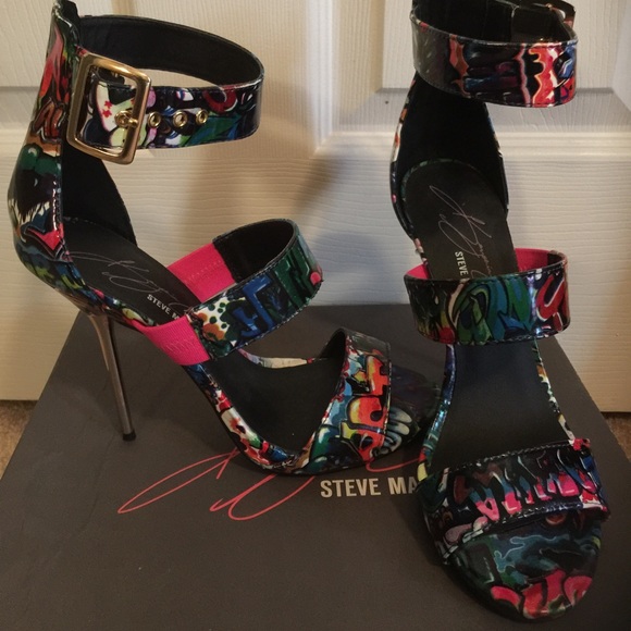 Keyshia Cole Steven Madden graffiti heels