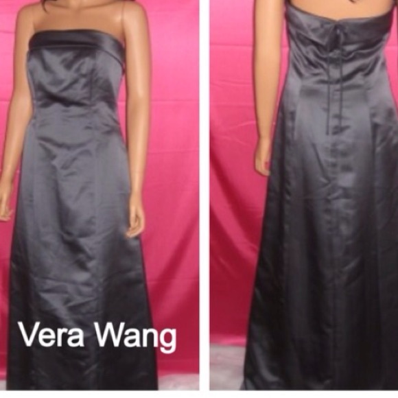 Black strapless formal Vera Wang