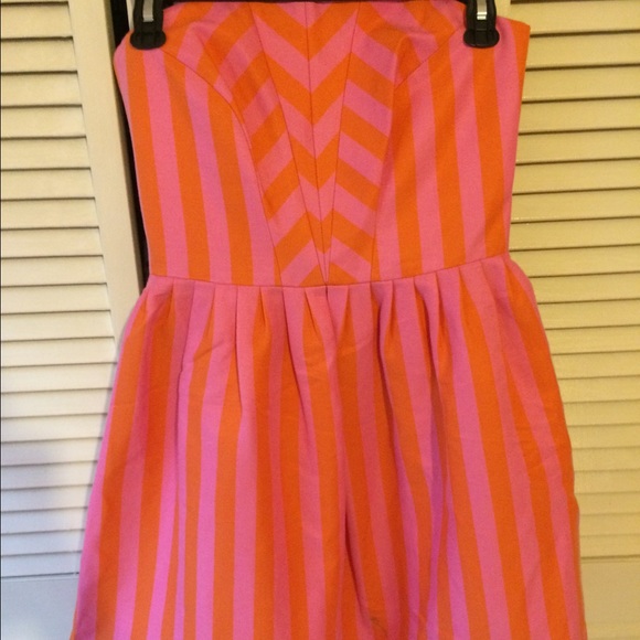 Lilly Pulitzer Strapless Striped Dress
