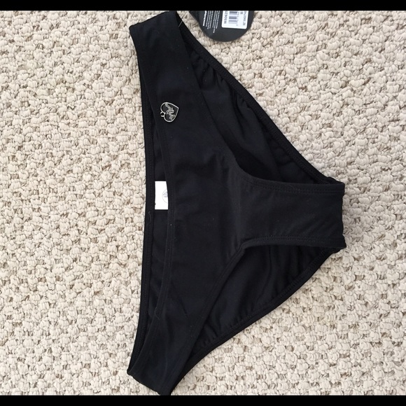 Black bathing suit bottoms