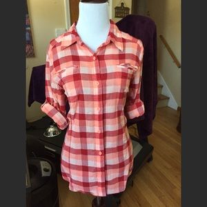 North Face plaid shirt