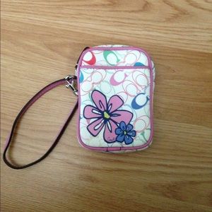 Coach Wristlet Cellphone/Camera Bag