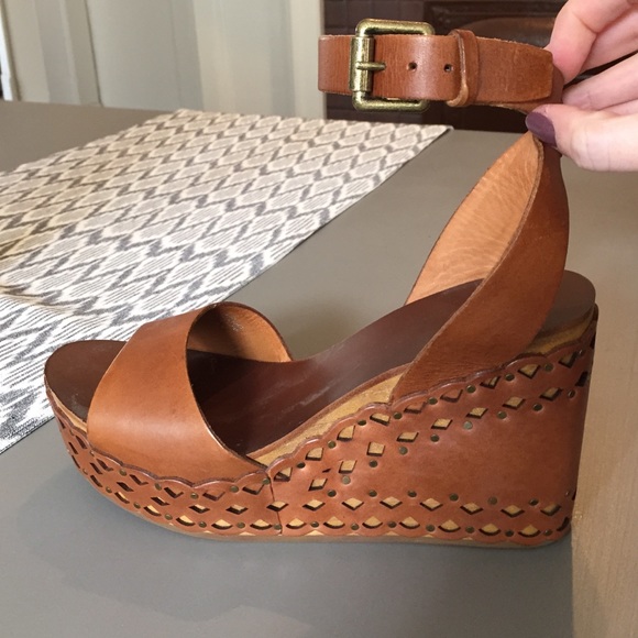 REDUCED - NEVER WORN Ash platform wedge sandals