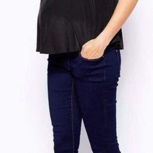 Skinny jeans-maternity, dark