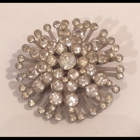 Vintage Rhinestone Brooch Pin