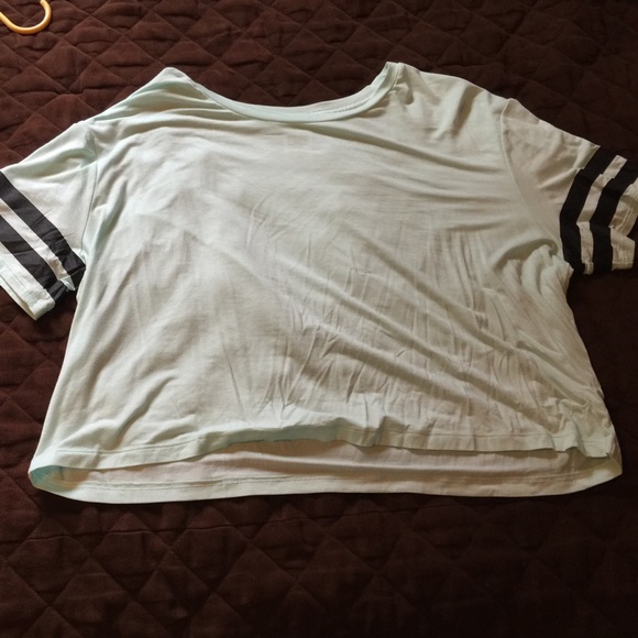 VS Pink Teal Crop Top