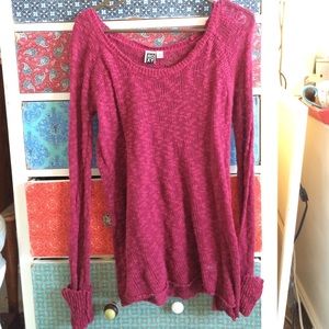 red Roxy sweater