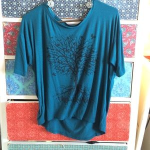 turquoise tree shirt