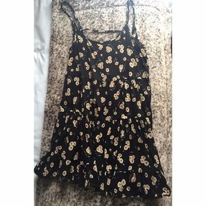 Brandy Melville Black Daisy Jada Dress