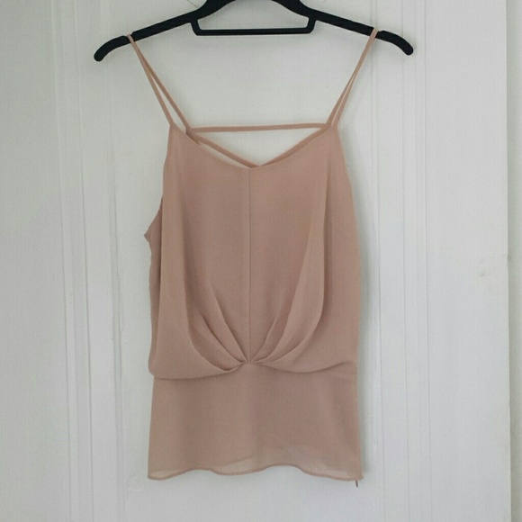 Beige colored tank