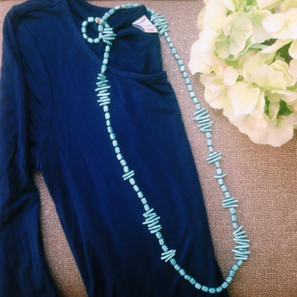 Aqua J. Crew Necklace