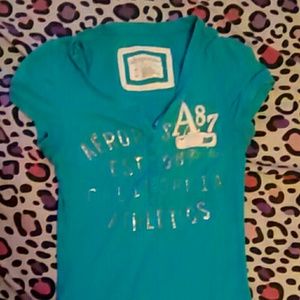 Blue Aeropostale stretch shirt