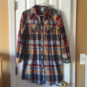 Colorful plaid dress