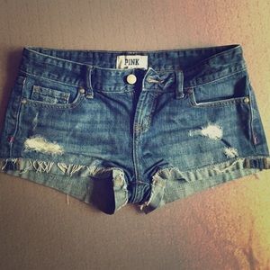 SOLD 🚫 PINK denim shorts size 4
