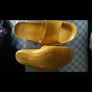 Yellow gucci sandals make me an offer