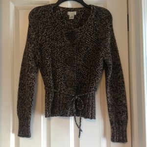 Cozy brown knit cardigan