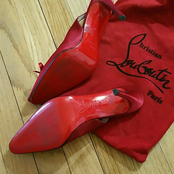 CHRISTIAN LOUBOUTIN  RED 40 SEXY VINTAGE HEELS - Picture 2 of 4