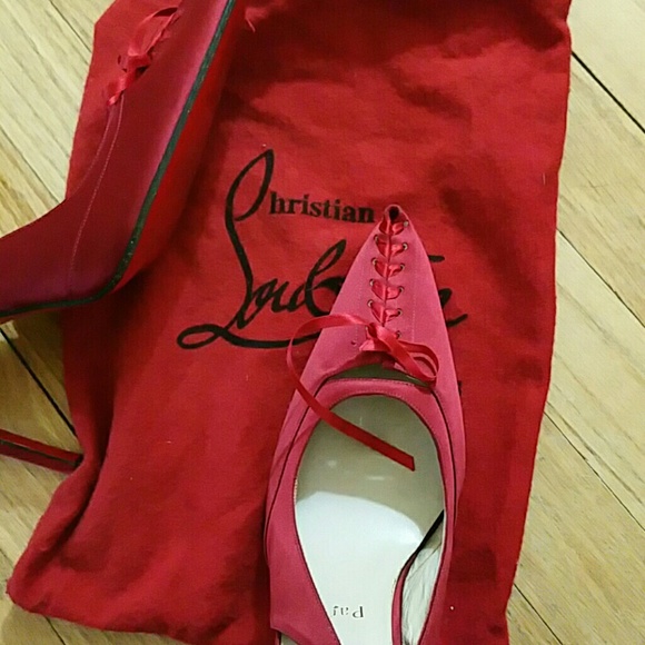 CHRISTIAN LOUBOUTIN  RED 40 SEXY VINTAGE HEELS - Picture 3 of 4