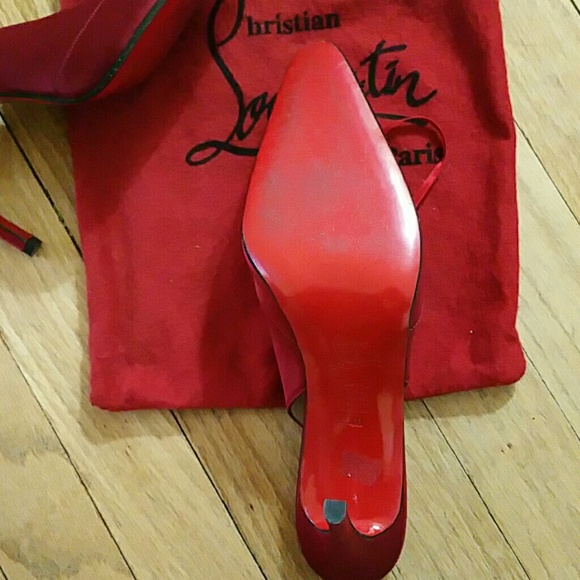 CHRISTIAN LOUBOUTIN  RED 40 SEXY VINTAGE HEELS - Picture 4 of 4
