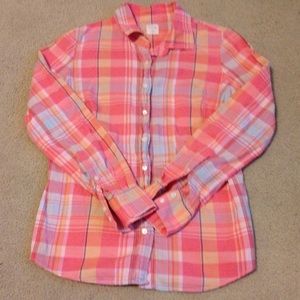 Pink Plaid Shirt