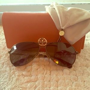 Tory Burch Polarized Aviators!