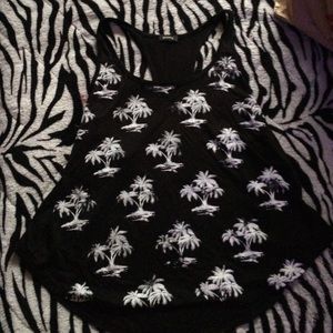palm tree tank top