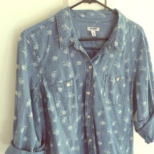 Floral & polka dot pattern shirts