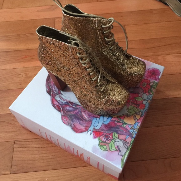 Jeffrey Campbell Gold Litas