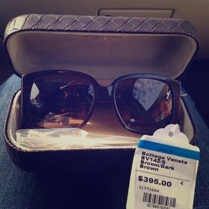 Bottega Veneta dark brown sunglasses