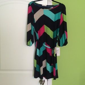 Adorbs chevron print dress