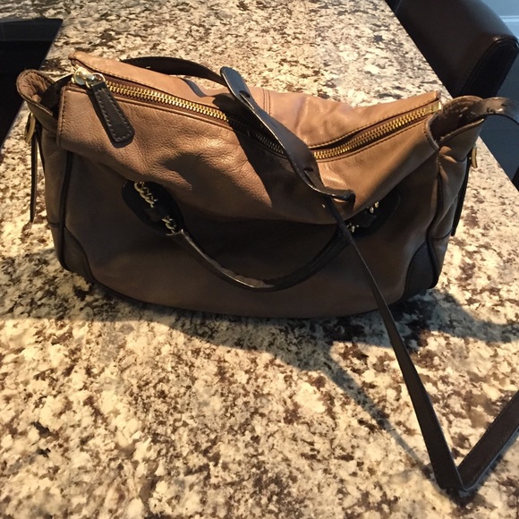 J. Crew leather messenger bag