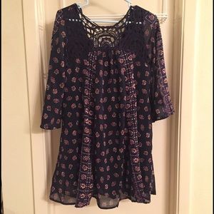 ✨SALE✨ NWT: Navy and pink shift dress NEVER WORN