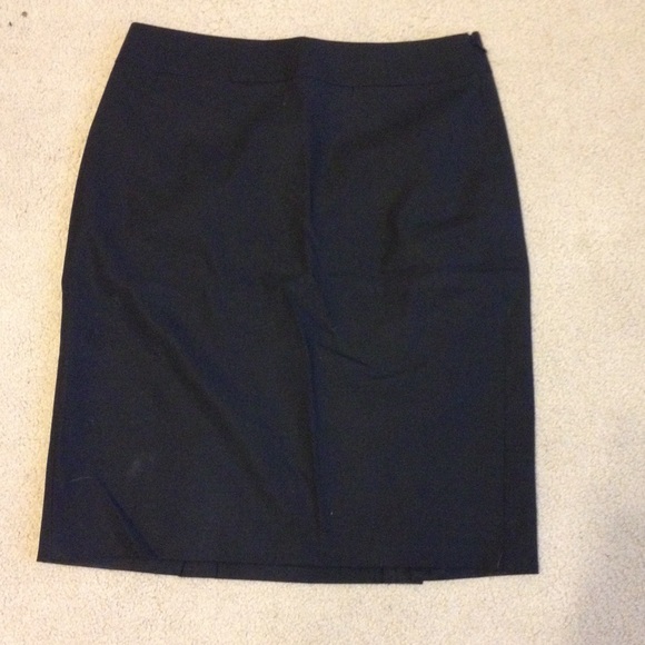 Black BR lightweight wool suiting skirt