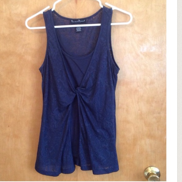 Navy Blue Twist Tank