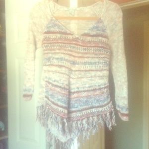 American rag fringe sweater size med