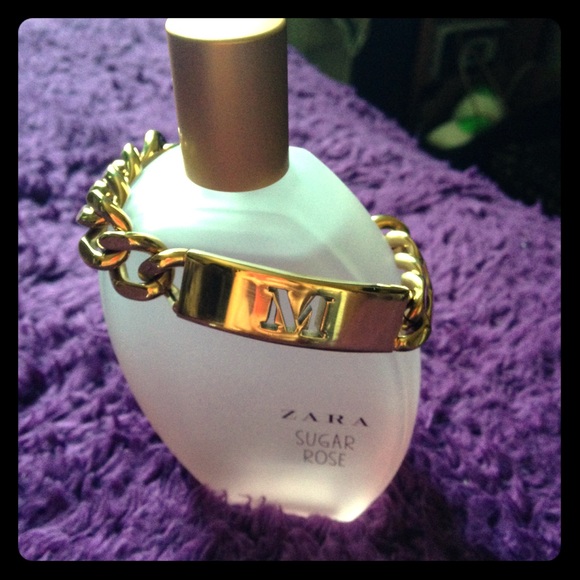 Gold-Plated Chain M Initial Bracelet