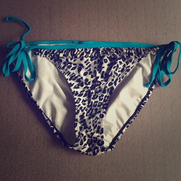 Blue bikini bottoms