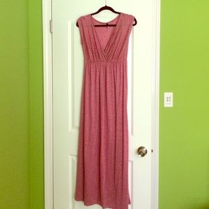 Cute grey and hot pink maxi