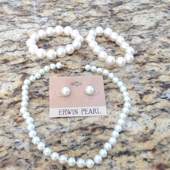Costume pearl jewelry