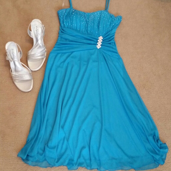 Turquoise formal dress