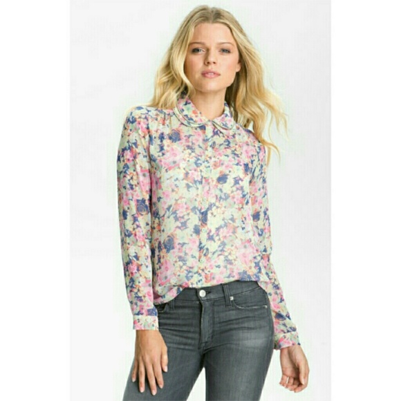 Floral Peter Pan Collar Shirt