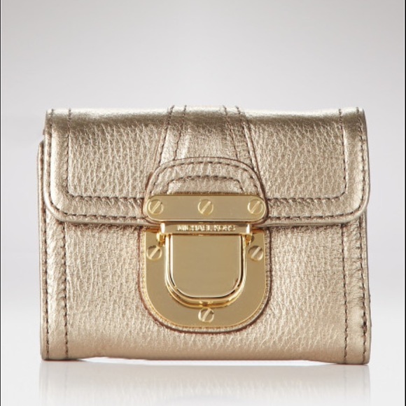 Gold Michael Charlton Bifold Wallet