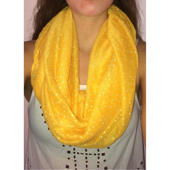 Charlotte Russe Yellow Infinity Scarf
